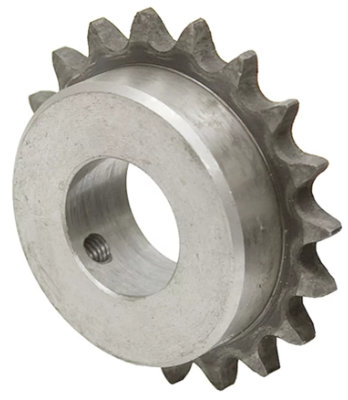 Image of a bored and keyed sprocket